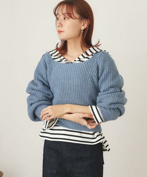 SENSE OF PLACE by URBAN RESEARCH / センスオブプレイス バイ アーバンリサーチ ニット・セーター | スクエアネックショートセーター | 詳細19