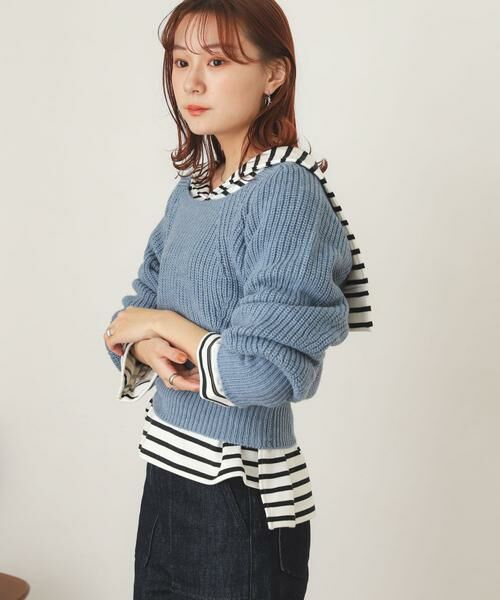 SENSE OF PLACE by URBAN RESEARCH / センスオブプレイス バイ アーバンリサーチ ニット・セーター | スクエアネックショートセーター | 詳細20