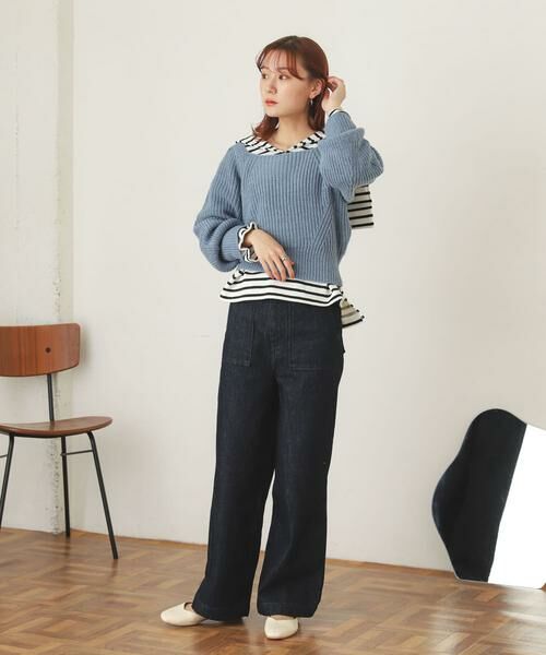 SENSE OF PLACE by URBAN RESEARCH / センスオブプレイス バイ アーバンリサーチ ニット・セーター | スクエアネックショートセーター | 詳細25