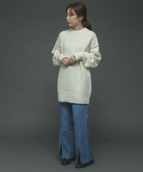 SENSE OF PLACE by URBAN RESEARCH / センスオブプレイス バイ アーバンリサーチ その他パンツ | 『TALLサイズあり』ウールライクセンターシームキックフレアパンツ | 詳細13