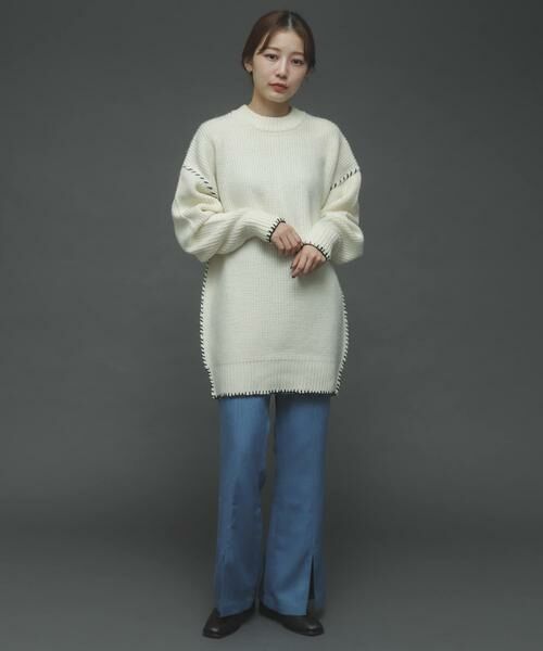 SENSE OF PLACE by URBAN RESEARCH / センスオブプレイス バイ アーバンリサーチ その他パンツ | 『TALLサイズあり』ウールライクセンターシームキックフレアパンツ | 詳細9