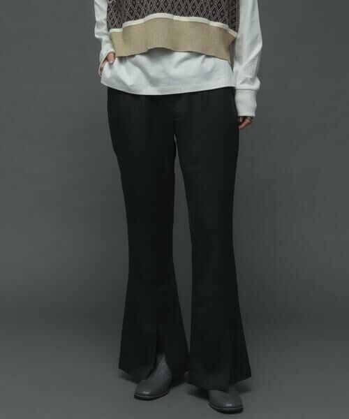 SENSE OF PLACE by URBAN RESEARCH / センスオブプレイス バイ アーバンリサーチ その他パンツ | 『TALLサイズあり』ウールライクセンターシームキックフレアパンツ | 詳細28