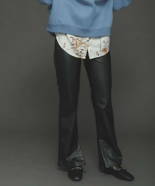 SENSE OF PLACE by URBAN RESEARCH / センスオブプレイス バイ アーバンリサーチ その他パンツ | フェイクレザーフレアレギンスパンツ | 詳細2