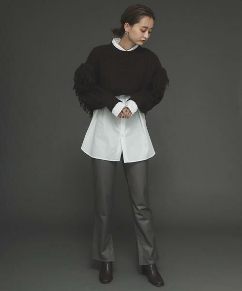 SENSE OF PLACE by URBAN RESEARCH / センスオブプレイス バイ アーバンリサーチ その他パンツ | フェイクレザーフレアレギンスパンツ | 詳細18