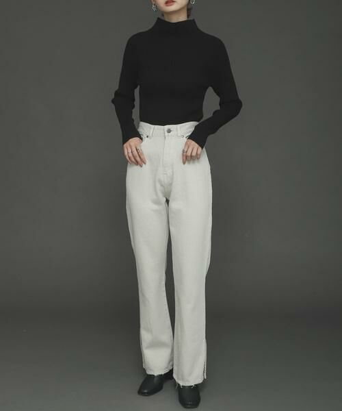 SENSE OF PLACE by URBAN RESEARCH / センスオブプレイス バイ アーバンリサーチ その他パンツ | フェードカラースリットフレアカラーパンツ（アイボリー）