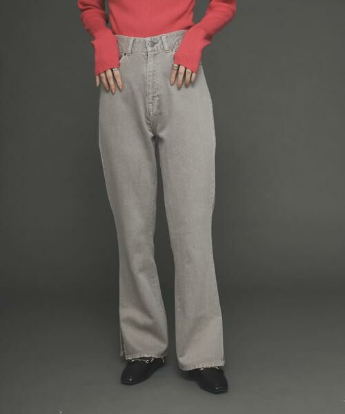 SENSE OF PLACE by URBAN RESEARCH / センスオブプレイス バイ アーバンリサーチ その他パンツ | フェードカラースリットフレアカラーパンツ（グレー）