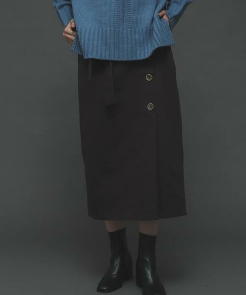 SENSE OF PLACE by URBAN RESEARCH/センスオブプレイス バイ アーバンリサーチ ボタンディテールアイラインスカート ブラウン S SENSE OF PLACE by URBAN RESEARCH/センスオブプレイス バイ アーバンリサーチ ボタンディテールアイラインスカート ブラウン S