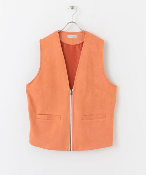 SENSE OF PLACE by URBAN RESEARCH / センスオブプレイス バイ アーバンリサーチ ベスト | エコスエードジップベスト | 詳細10
