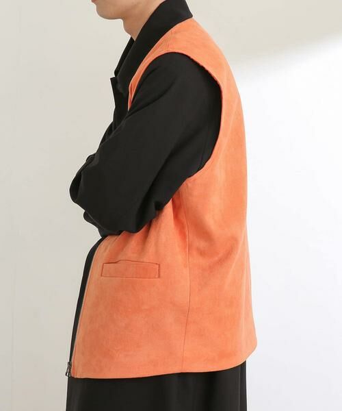 SENSE OF PLACE by URBAN RESEARCH / センスオブプレイス バイ アーバンリサーチ ベスト | エコスエードジップベスト | 詳細4