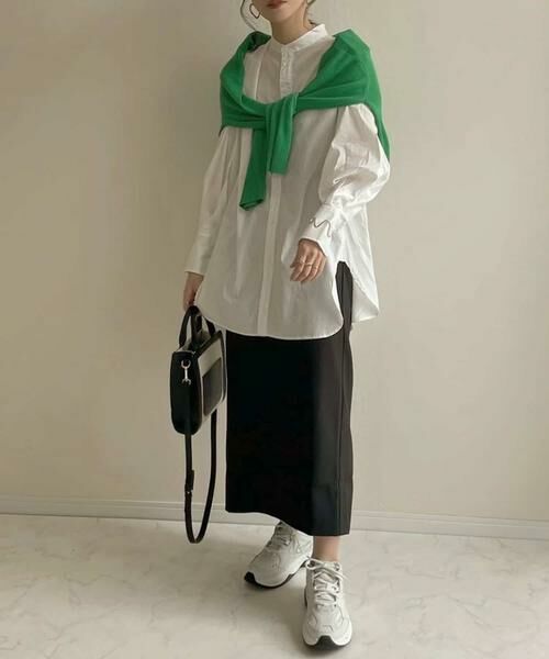 SENSE OF PLACE by URBAN RESEARCH / センスオブプレイス バイ アーバンリサーチ シャツ・ブラウス | カラーコクーンスリーブシャツ(オフホワイト)