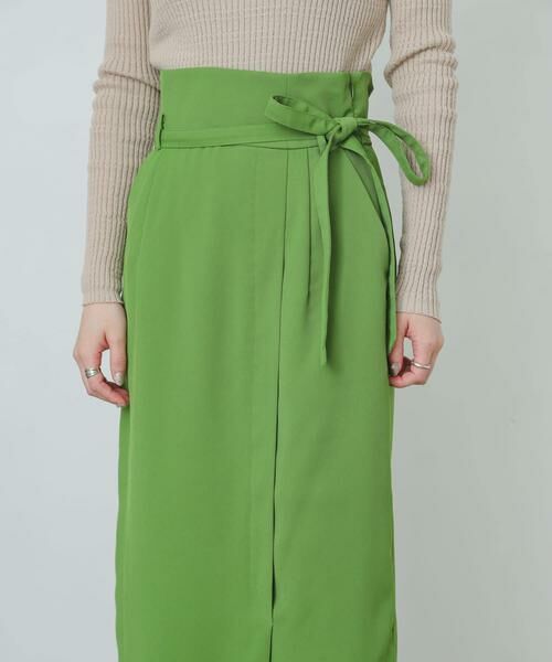 SENSE OF PLACE by URBAN RESEARCH / センスオブプレイス バイ アーバンリサーチ スカート | 『XS・TALL展開あり』カルゼハイウエストラップスカート | 詳細10