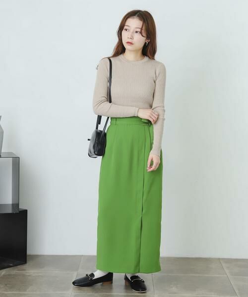 SENSE OF PLACE by URBAN RESEARCH / センスオブプレイス バイ アーバンリサーチ スカート | 『XS・TALL展開あり』カルゼハイウエストラップスカート | 詳細5