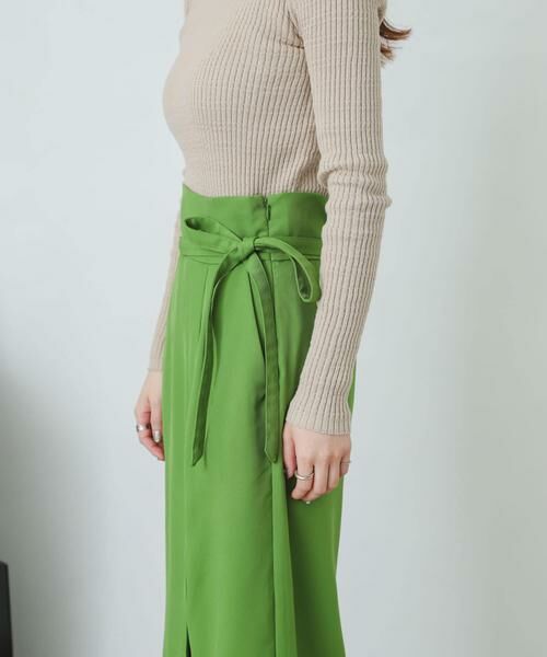 SENSE OF PLACE by URBAN RESEARCH / センスオブプレイス バイ アーバンリサーチ スカート | 『XS・TALL展開あり』カルゼハイウエストラップスカート | 詳細9