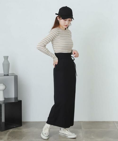 SENSE OF PLACE by URBAN RESEARCH / センスオブプレイス バイ アーバンリサーチ スカート | 『XS・TALL展開あり』カルゼハイウエストラップスカート | 詳細22