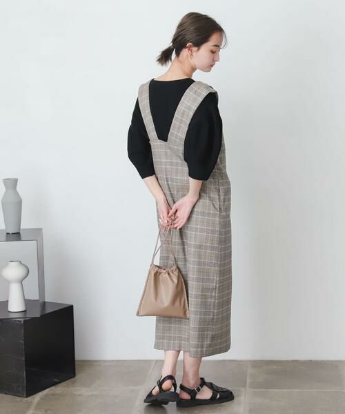 SENSE OF PLACE by URBAN RESEARCH / センスオブプレイス バイ アーバンリサーチ ワンピース | 『One-C/低身長向けサイズ展開あり』チェックフロントボタンジャンパースカート | 詳細11