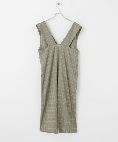 SENSE OF PLACE by URBAN RESEARCH / センスオブプレイス バイ アーバンリサーチ ワンピース | 『One-C/低身長向けサイズ展開あり』チェックフロントボタンジャンパースカート | 詳細14