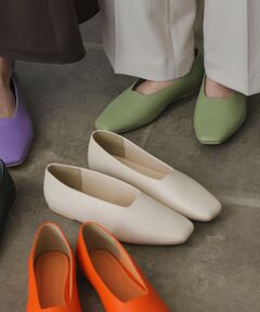 SENSE OF PLACE by URBAN RESEARCH / センスオブプレイス バイ アーバンリサーチ パンプス | スクエアカットフラットシューズ