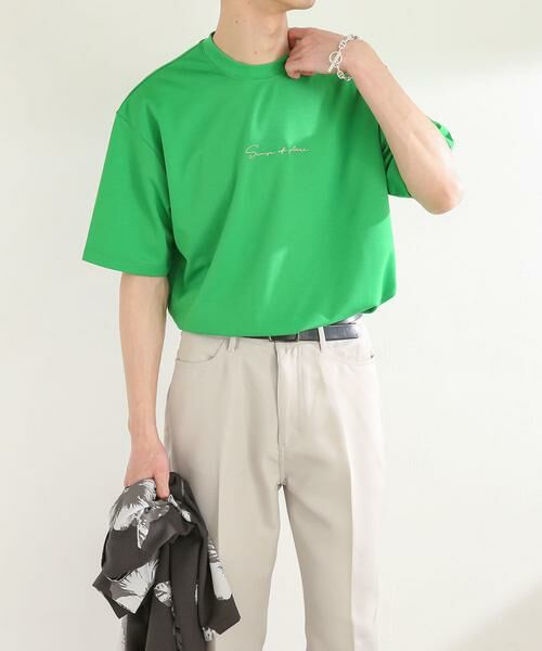 SENSE OF PLACE by URBAN RESEARCH / センスオブプレイス バイ アーバンリサーチ Tシャツ | シシュウポンチTシャツ(5分袖) | 詳細2