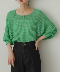 SENSE OF PLACE by URBAN RESEARCH / センスオブプレイス バイ アーバンリサーチ ニット・セーター | 2WAYシアーセーター(5分袖)