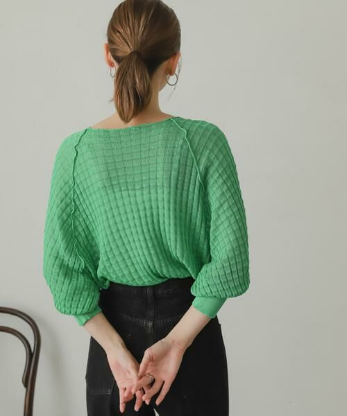 SENSE OF PLACE by URBAN RESEARCH / センスオブプレイス バイ アーバンリサーチ ニット・セーター | 2WAYシアーセーター(5分袖) | 詳細5