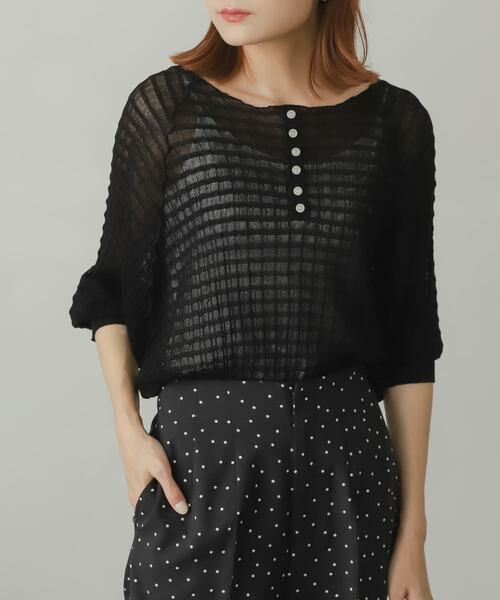 SENSE OF PLACE by URBAN RESEARCH / センスオブプレイス バイ アーバンリサーチ ニット・セーター | 2WAYシアーセーター(5分袖) | 詳細18