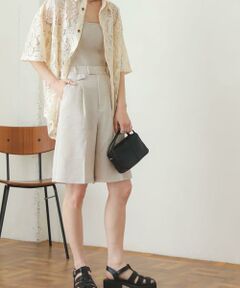 SENSE OF PLACE by URBAN RESEARCH / センスオブプレイス バイ アーバンリサーチ ショート・ハーフ・半端丈パンツ | リネンライクバミューダパンツ