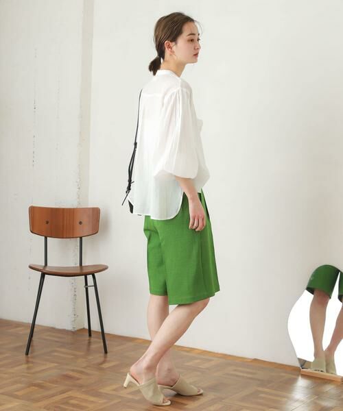 SENSE OF PLACE by URBAN RESEARCH / センスオブプレイス バイ アーバンリサーチ ショート・ハーフ・半端丈パンツ | リネンライクバミューダパンツ | 詳細11