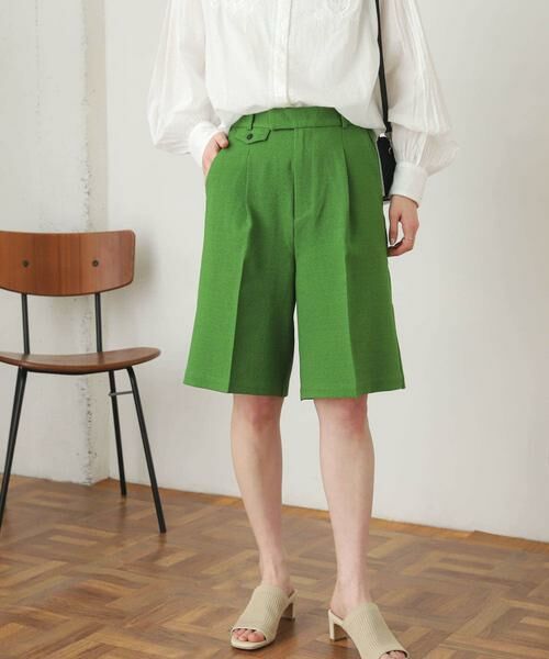 SENSE OF PLACE by URBAN RESEARCH / センスオブプレイス バイ アーバンリサーチ ショート・ハーフ・半端丈パンツ | リネンライクバミューダパンツ | 詳細3