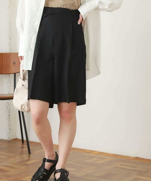 SENSE OF PLACE by URBAN RESEARCH / センスオブプレイス バイ アーバンリサーチ ショート・ハーフ・半端丈パンツ | リネンライクバミューダパンツ | 詳細17