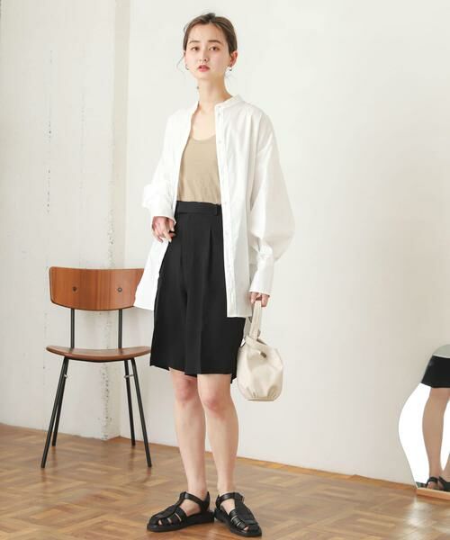 SENSE OF PLACE by URBAN RESEARCH / センスオブプレイス バイ アーバンリサーチ ショート・ハーフ・半端丈パンツ | リネンライクバミューダパンツ | 詳細21