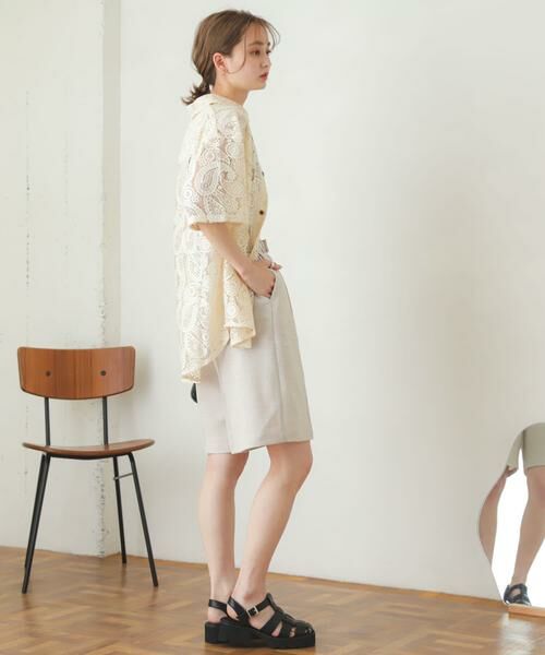 SENSE OF PLACE by URBAN RESEARCH / センスオブプレイス バイ アーバンリサーチ ショート・ハーフ・半端丈パンツ | リネンライクバミューダパンツ | 詳細29