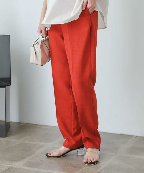 SENSE OF PLACE by URBAN RESEARCH / センスオブプレイス バイ アーバンリサーチ その他パンツ | 『XS・TALL展開あり』リネンライクハイウエストテーパードパンツ | 詳細4