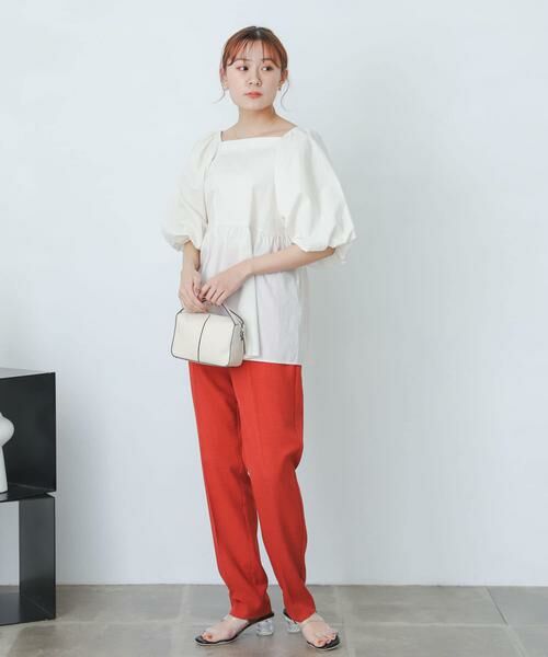 SENSE OF PLACE by URBAN RESEARCH / センスオブプレイス バイ アーバンリサーチ その他パンツ | 『XS・TALL展開あり』リネンライクハイウエストテーパードパンツ | 詳細5