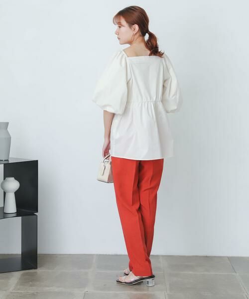 SENSE OF PLACE by URBAN RESEARCH / センスオブプレイス バイ アーバンリサーチ その他パンツ | 『XS・TALL展開あり』リネンライクハイウエストテーパードパンツ | 詳細6