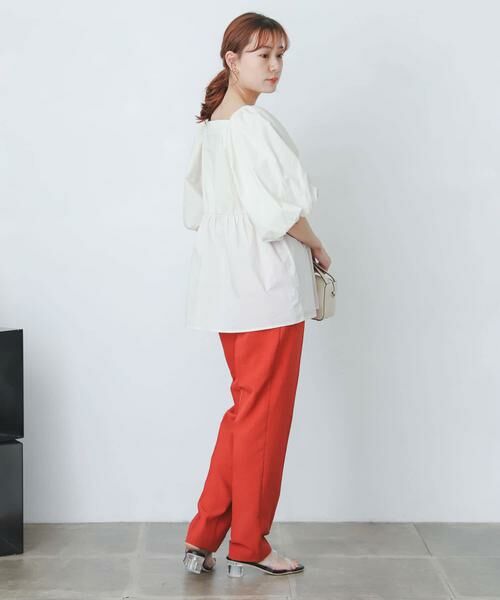 SENSE OF PLACE by URBAN RESEARCH / センスオブプレイス バイ アーバンリサーチ その他パンツ | 『XS・TALL展開あり』リネンライクハイウエストテーパードパンツ | 詳細8