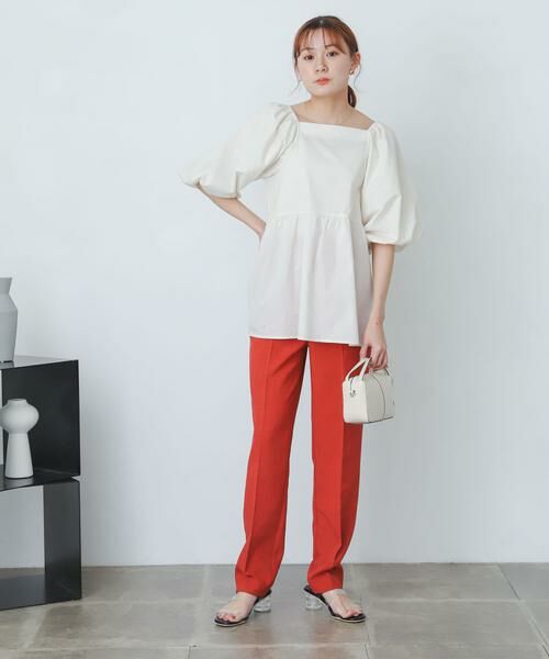 SENSE OF PLACE by URBAN RESEARCH / センスオブプレイス バイ アーバンリサーチ その他パンツ | 『XS・TALL展開あり』リネンライクハイウエストテーパードパンツ | 詳細9