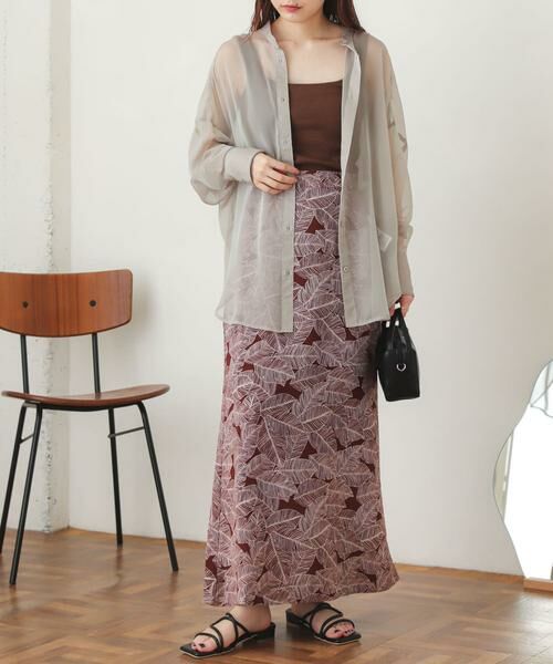 SENSE OF PLACE by URBAN RESEARCH / センスオブプレイス バイ アーバンリサーチ スカート | プリントマーメイドスカート | 詳細2