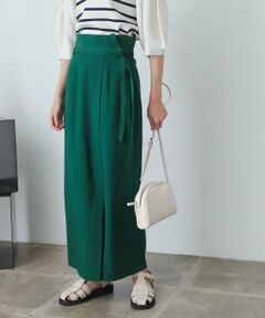 SENSE OF PLACE by URBAN RESEARCH / センスオブプレイス バイ アーバンリサーチ スカート | 『XS・TALL展開あり』リネンライクハイウエストラップスカート