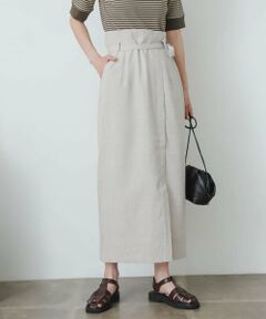 SENSE OF PLACE by URBAN RESEARCH / センスオブプレイス バイ アーバンリサーチ スカート | 『XS・TALL展開あり』リネンライクハイウエストラップスカート