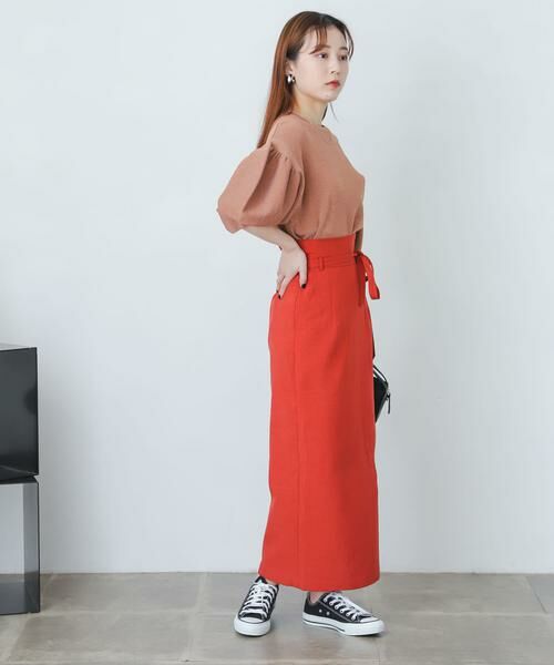 SENSE OF PLACE by URBAN RESEARCH / センスオブプレイス バイ アーバンリサーチ スカート | 『XS・TALL展開あり』リネンライクハイウエストラップスカート | 詳細10