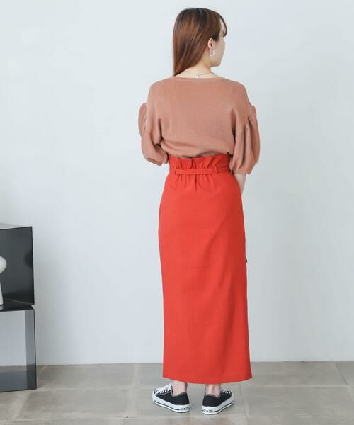 SENSE OF PLACE by URBAN RESEARCH / センスオブプレイス バイ アーバンリサーチ スカート | 『XS・TALL展開あり』リネンライクハイウエストラップスカート | 詳細11