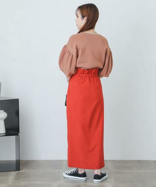 SENSE OF PLACE by URBAN RESEARCH / センスオブプレイス バイ アーバンリサーチ スカート | 『XS・TALL展開あり』リネンライクハイウエストラップスカート | 詳細12