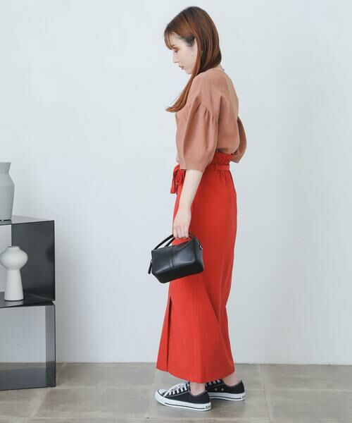 SENSE OF PLACE by URBAN RESEARCH / センスオブプレイス バイ アーバンリサーチ スカート | 『XS・TALL展開あり』リネンライクハイウエストラップスカート | 詳細13