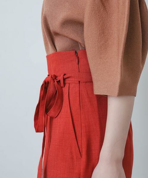 SENSE OF PLACE by URBAN RESEARCH / センスオブプレイス バイ アーバンリサーチ スカート | 『XS・TALL展開あり』リネンライクハイウエストラップスカート | 詳細15