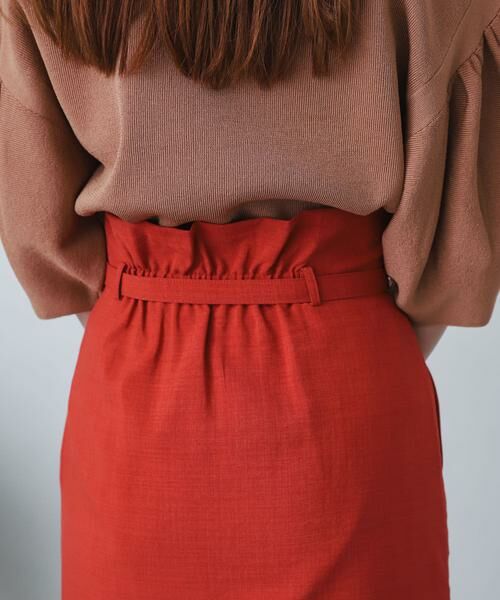 SENSE OF PLACE by URBAN RESEARCH / センスオブプレイス バイ アーバンリサーチ スカート | 『XS・TALL展開あり』リネンライクハイウエストラップスカート | 詳細17