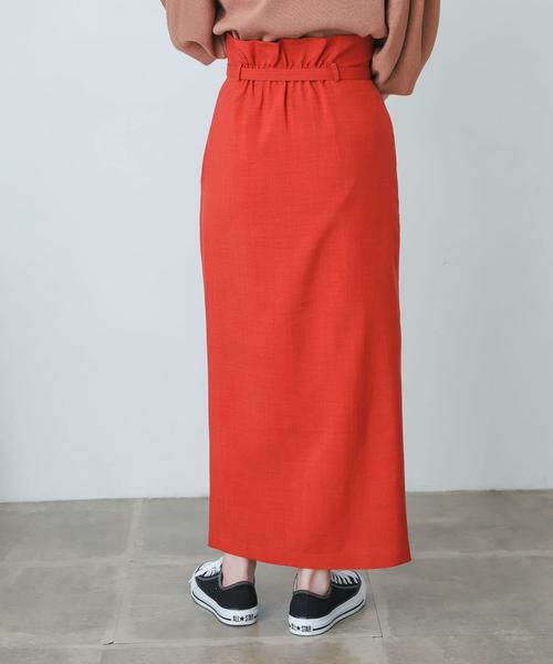 SENSE OF PLACE by URBAN RESEARCH / センスオブプレイス バイ アーバンリサーチ スカート | 『XS・TALL展開あり』リネンライクハイウエストラップスカート | 詳細7