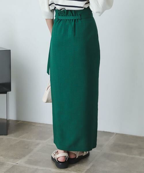 SENSE OF PLACE by URBAN RESEARCH / センスオブプレイス バイ アーバンリサーチ スカート | 『XS・TALL展開あり』リネンライクハイウエストラップスカート | 詳細20