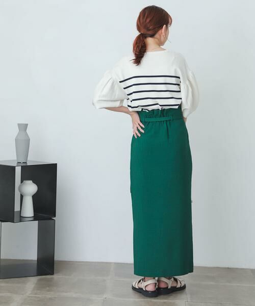 SENSE OF PLACE by URBAN RESEARCH / センスオブプレイス バイ アーバンリサーチ スカート | 『XS・TALL展開あり』リネンライクハイウエストラップスカート | 詳細24