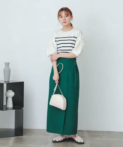 SENSE OF PLACE by URBAN RESEARCH / センスオブプレイス バイ アーバンリサーチ スカート | 『XS・TALL展開あり』リネンライクハイウエストラップスカート | 詳細25