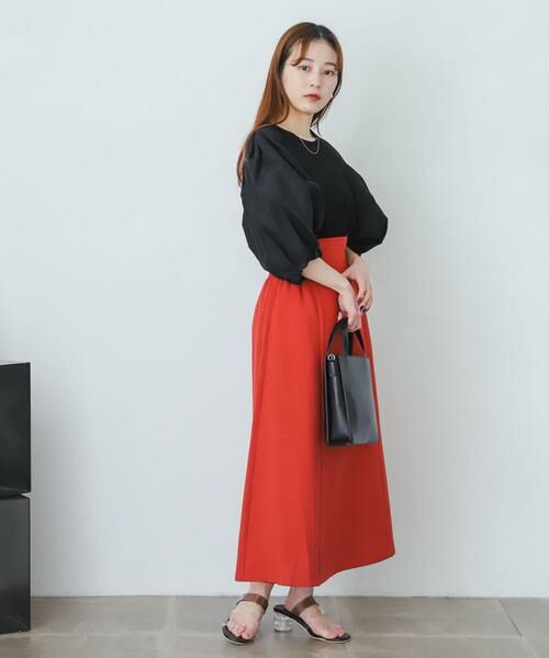 SENSE OF PLACE by URBAN RESEARCH / センスオブプレイス バイ アーバンリサーチ スカート | リネンライクハイウエストフレアスカート | 詳細4